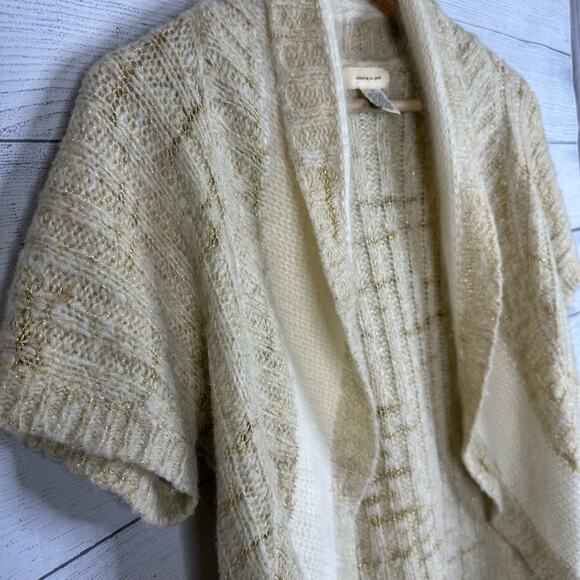 Sleeping on Snow Anthro Womens size Small Cardigan Bolero Angora Wool Sweater - Picture 3 of 9